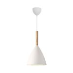 DFTP by Nordlux Pure 20 Pendelleuchte Metall und Holz Weiß | Geeignet für E27