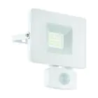 Eglo Wandleuchte Faedo 3 Aluminium Weiß 21W 2300lm - 850 Kaltweiß | IP44 - Bewegungssensor